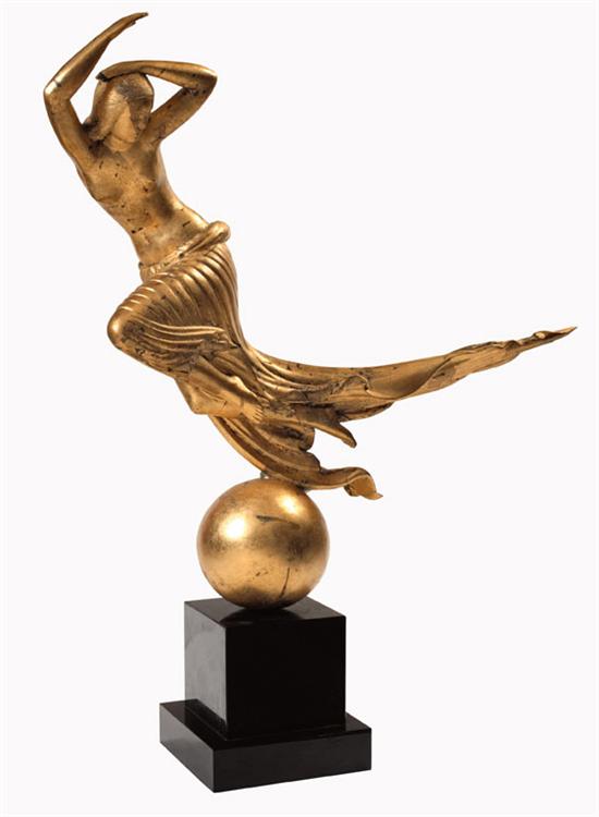 Appraisal: PAUL MANSHIP American - Flight of Night bronze with gold