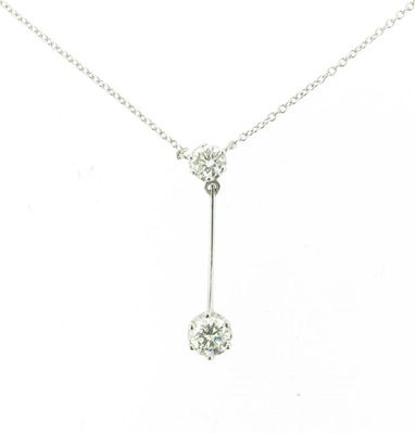 Appraisal: A diamond pendant The brilliant cut diamond weighs carats and