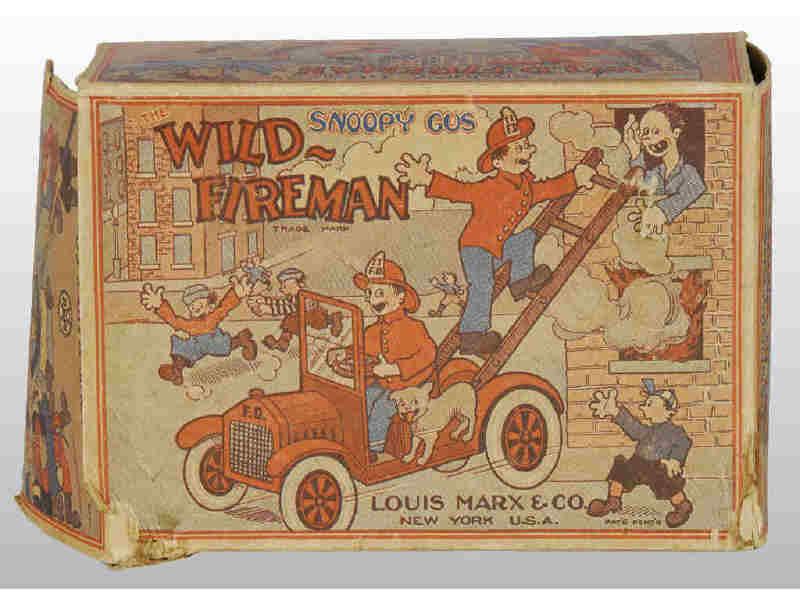 Appraisal: Original Box for Marx Snoopy Gus Wild Fireman Toy Description