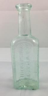 Appraisal: A H Bull medicine bottle Medicine- rectangular marked vertically on