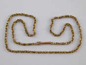 Appraisal: A Victorian carat gold necklace chain approx cm long gms