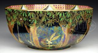 Appraisal: WEDGEWOOD FAIRYLAND LUSTRE OCTAGONAL BOWL WEDGEWOOD FAIRYLAND LUSTRE OCTAGONAL BOWL