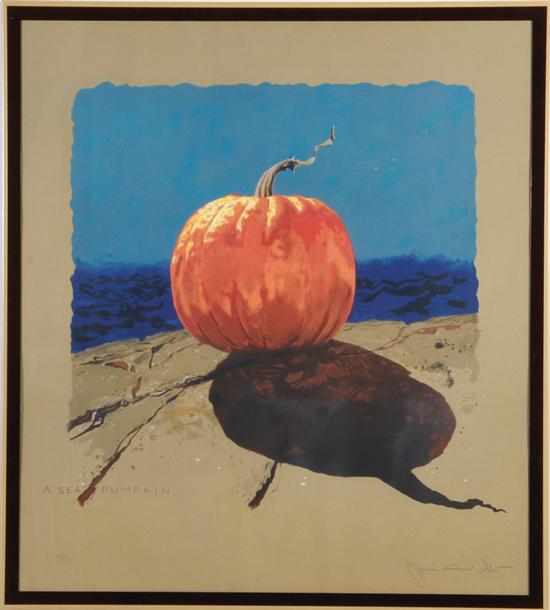 Appraisal: Jamie Wyeth Pennsylvania Maine b A SEA PUMPKIN color lithograph