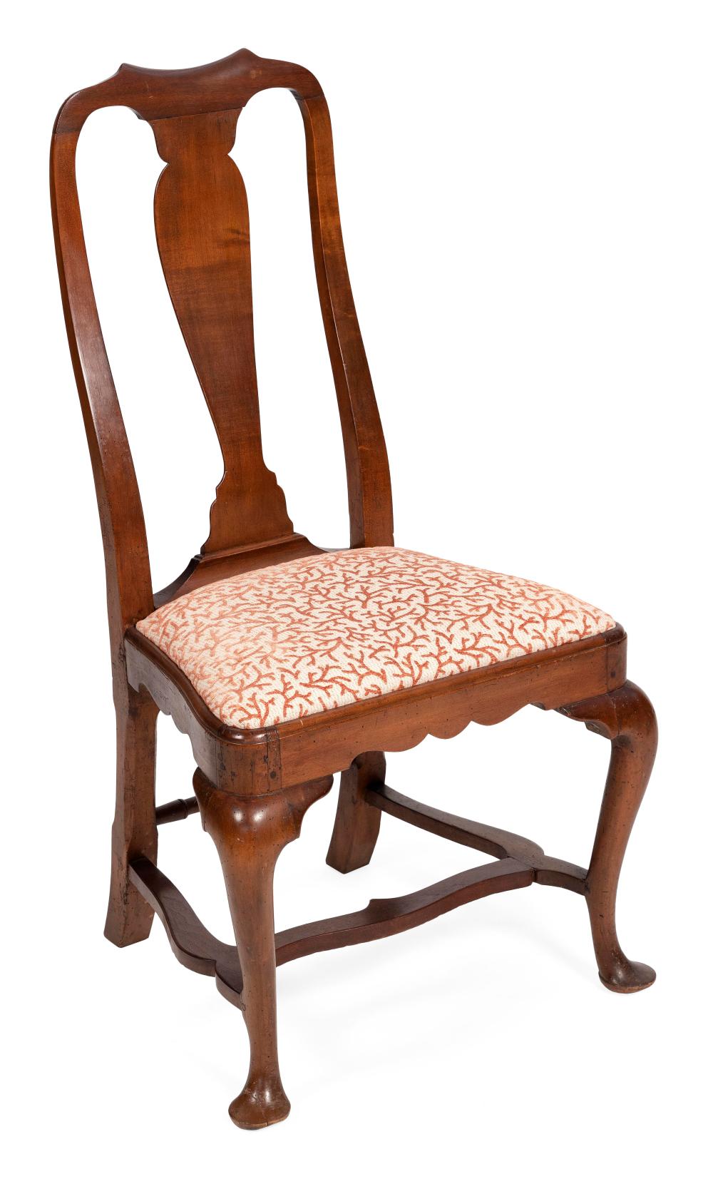 Appraisal: QUEEN ANNE SIDE CHAIR NEWPORT RHODE ISLAND MID- TH CENTURY