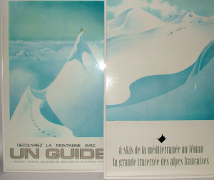 Appraisal: Two coloured photographic ski posters after Samivel x cm both