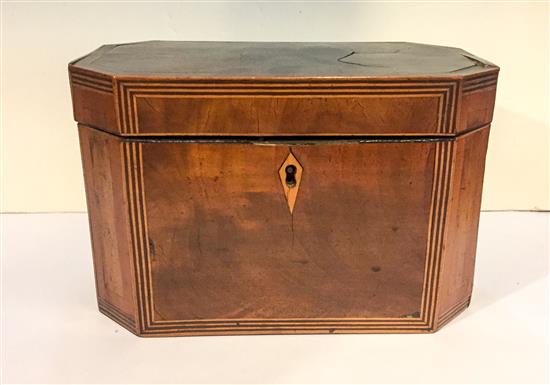 Appraisal: Sale Lot An English Mahogany Tea Caddy th century of