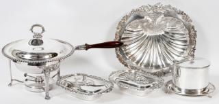 Appraisal: SILVERPLATE SERVING PIECES TH SILVERPLATE SERVING PIECES TH- TH C