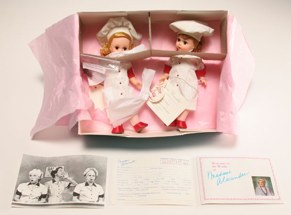 Appraisal: Madame Alexander FAO Schwarz Lucy and Ethel doll set in