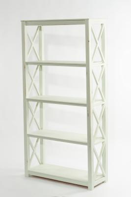 Appraisal: A modern bookcase or display unit painted green frame with