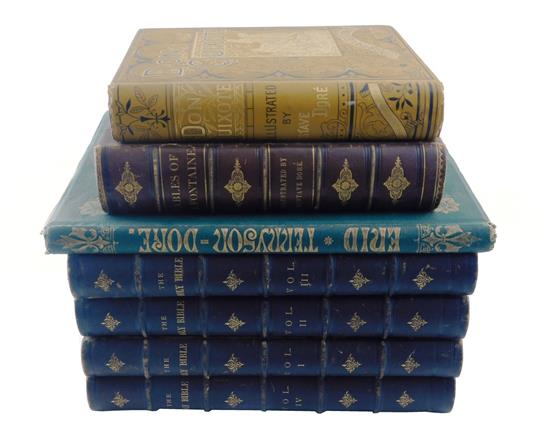 Appraisal: BOOKS Four titles illustrated by Gustave Dore seven volumes total