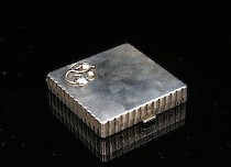 Appraisal: A Sterling Silver Compact in a Georg Jensen Box A