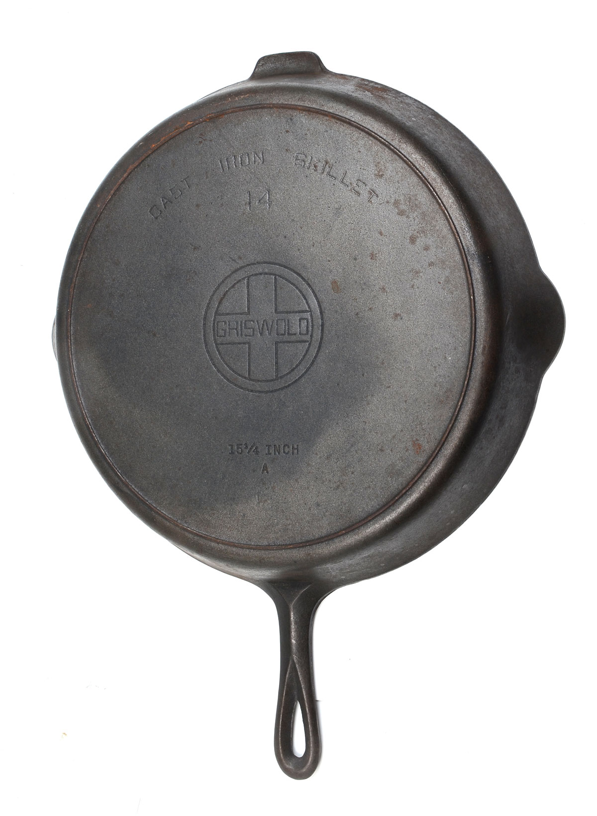 Appraisal: GRISWOLD CAST IRON SKILLET WITH HEAT RING Approx '' l