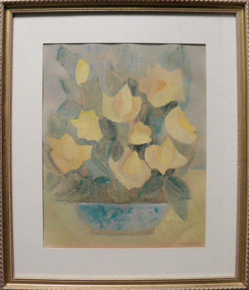 Appraisal: Dorothy Young American - silkscreen still life signed lower right