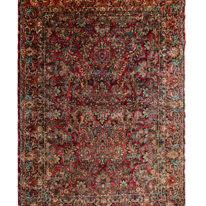 Appraisal: A Kirman Wool Rug First Half th Century feet inches