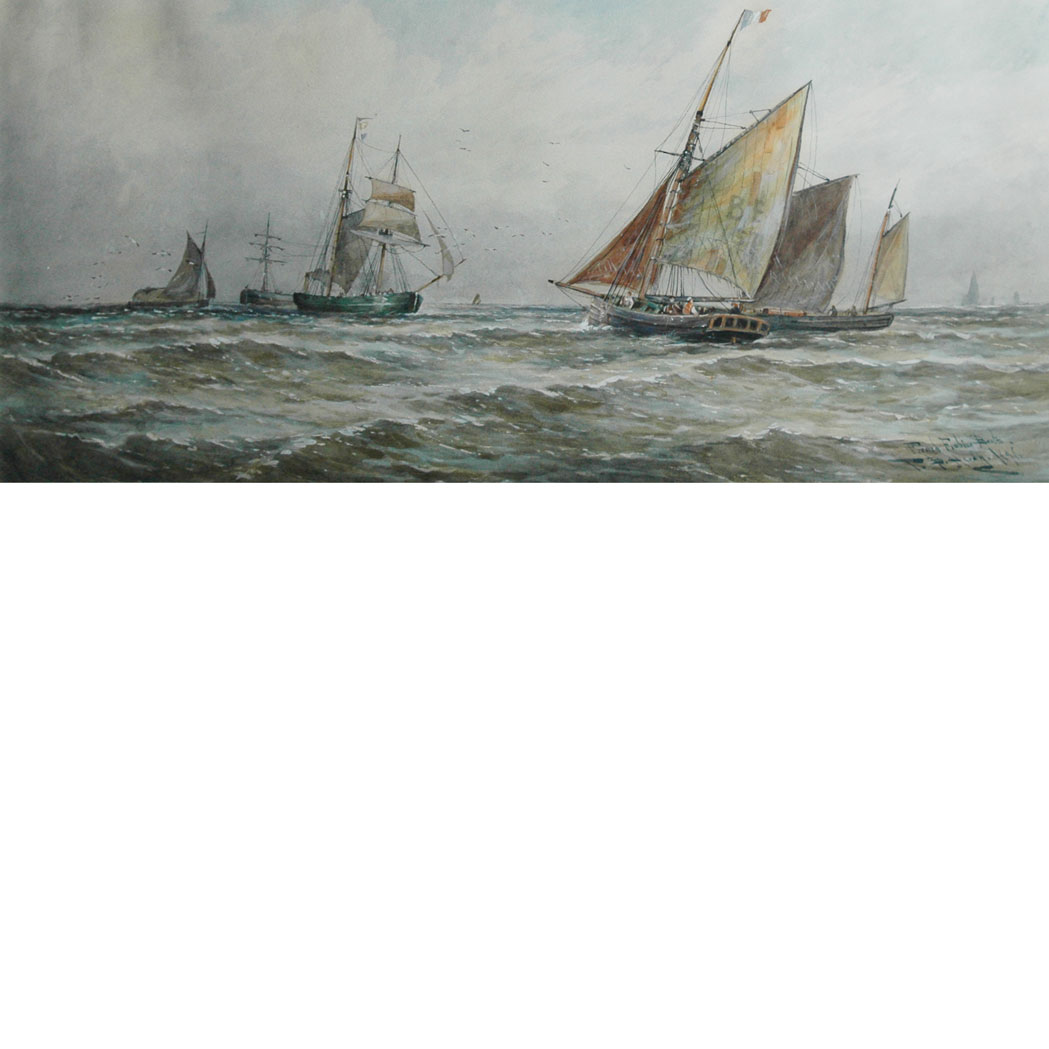 Appraisal: Thomas Bush Hardy British - i Ships and Gulls in