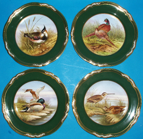 Appraisal: Spode Set of Handpainted Plates Of Game Birds By W