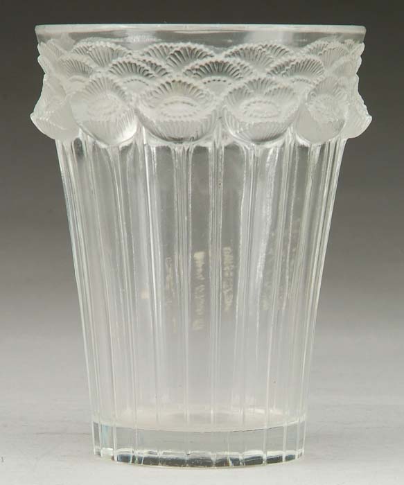 Appraisal: R LALIQUE BOUTONS D OR VASE Lovely R Lalique vase