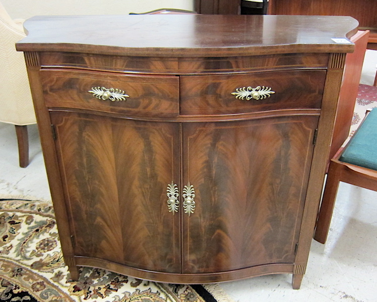 Appraisal: FEDERAL STYLE MAHOGANY CONSOLE CABINET Grand Rapids mid- th century