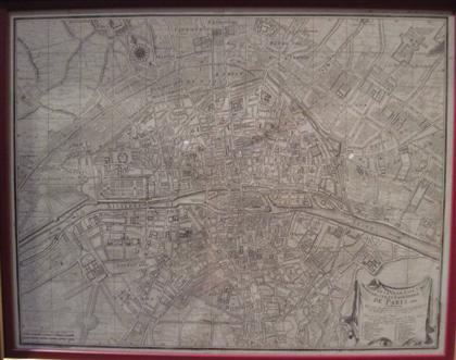 Appraisal: piece Engraved City Plan Jaillot Alexis-Hubert Plan de la ville