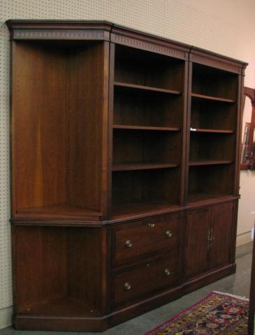 Appraisal: Heckman Furniture Grand Rapids Michigan Four-Section bookcase with file drawer