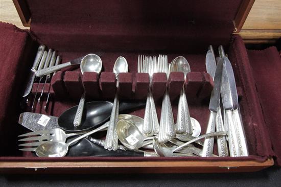 Appraisal: SET OF STERLING SILVER FLATWARE Towle Rambler Rose pattern Eight