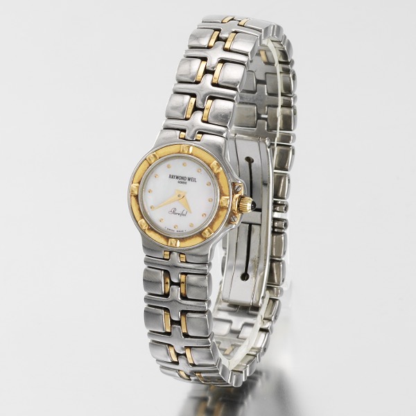 Appraisal: RAYMOND WEIL PARSIFAL TWO TONE MOTHER OF PEARL DIAMOND DIAL