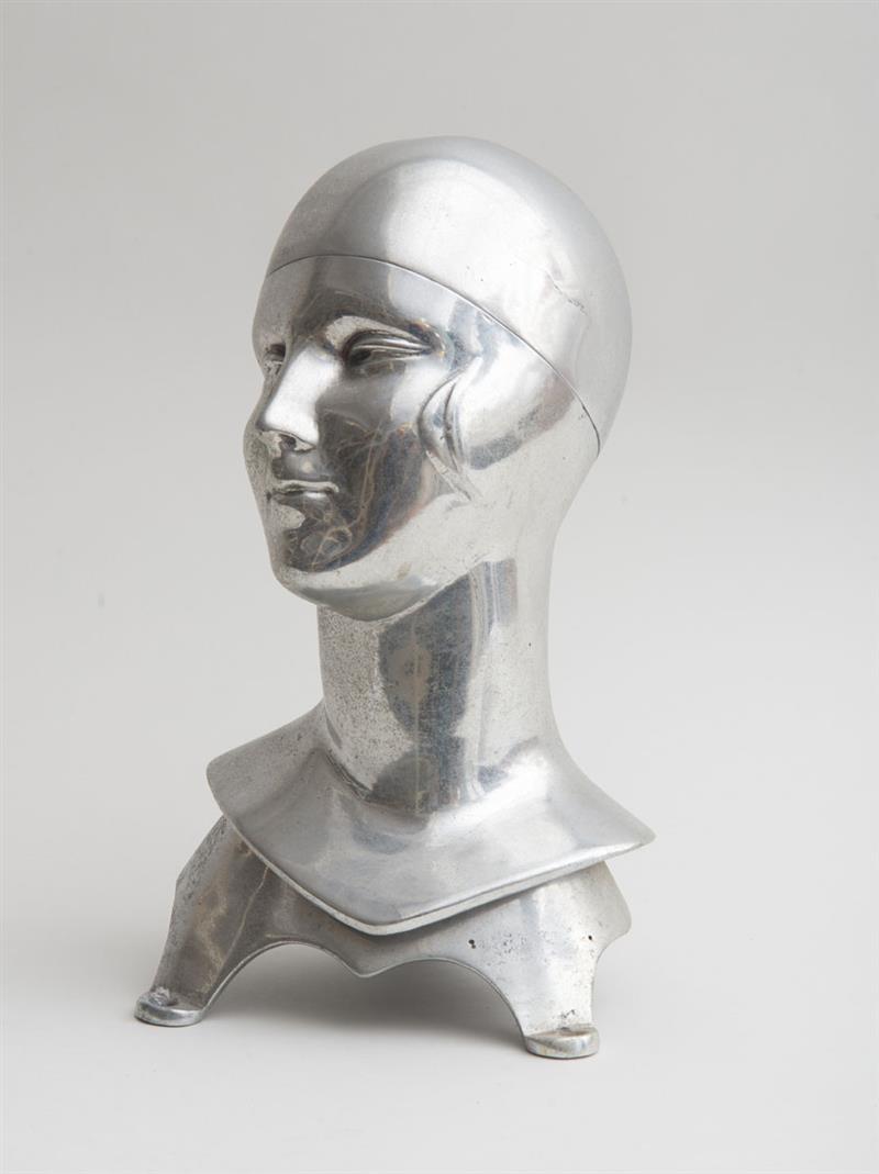 Appraisal: ALUMINUM STORE DISPLAY HEAD x x in Estimate -