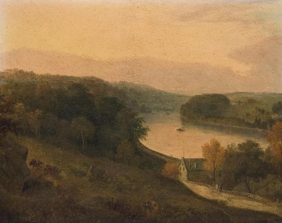 Appraisal: WARREN Henry Schuylkill River near Manayunk Philadelphia Oil on card