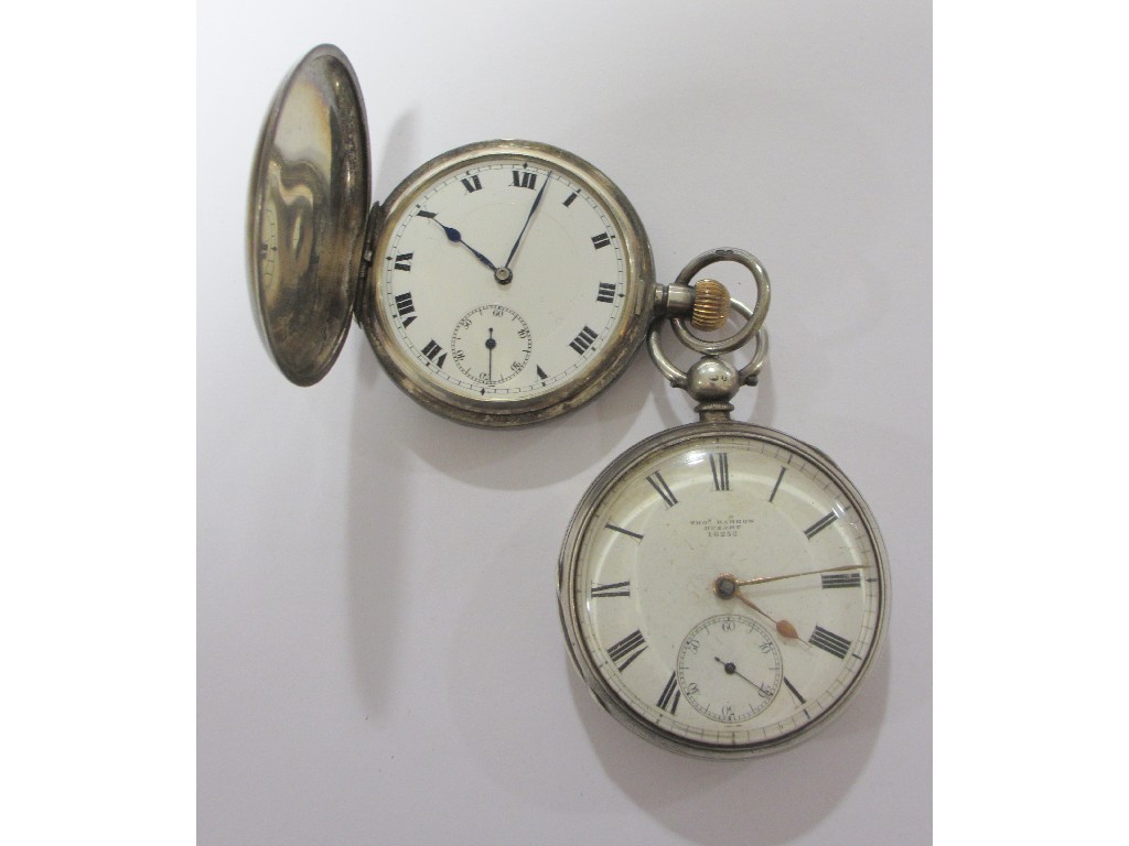 Appraisal: Two silver cased pocket watches