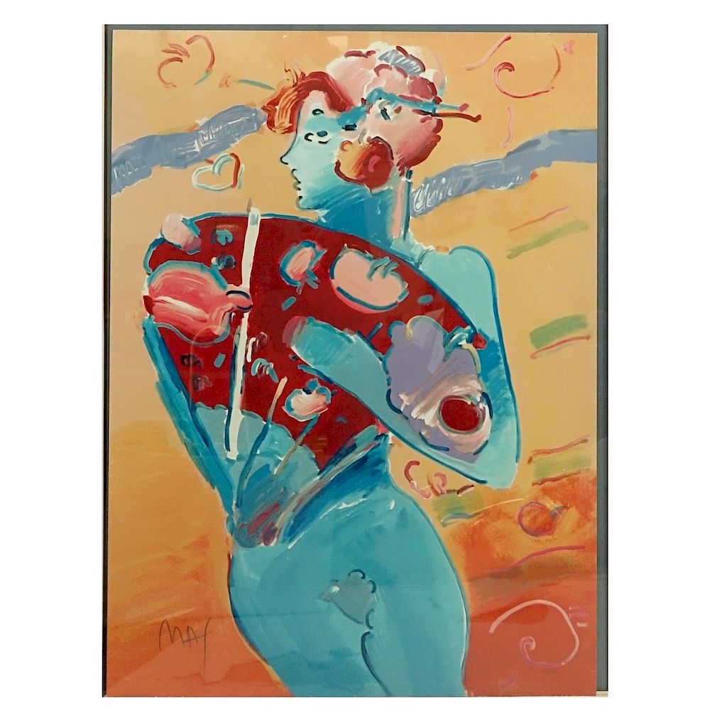 Appraisal: Peter Max American born Peter Max American born Lithograph in