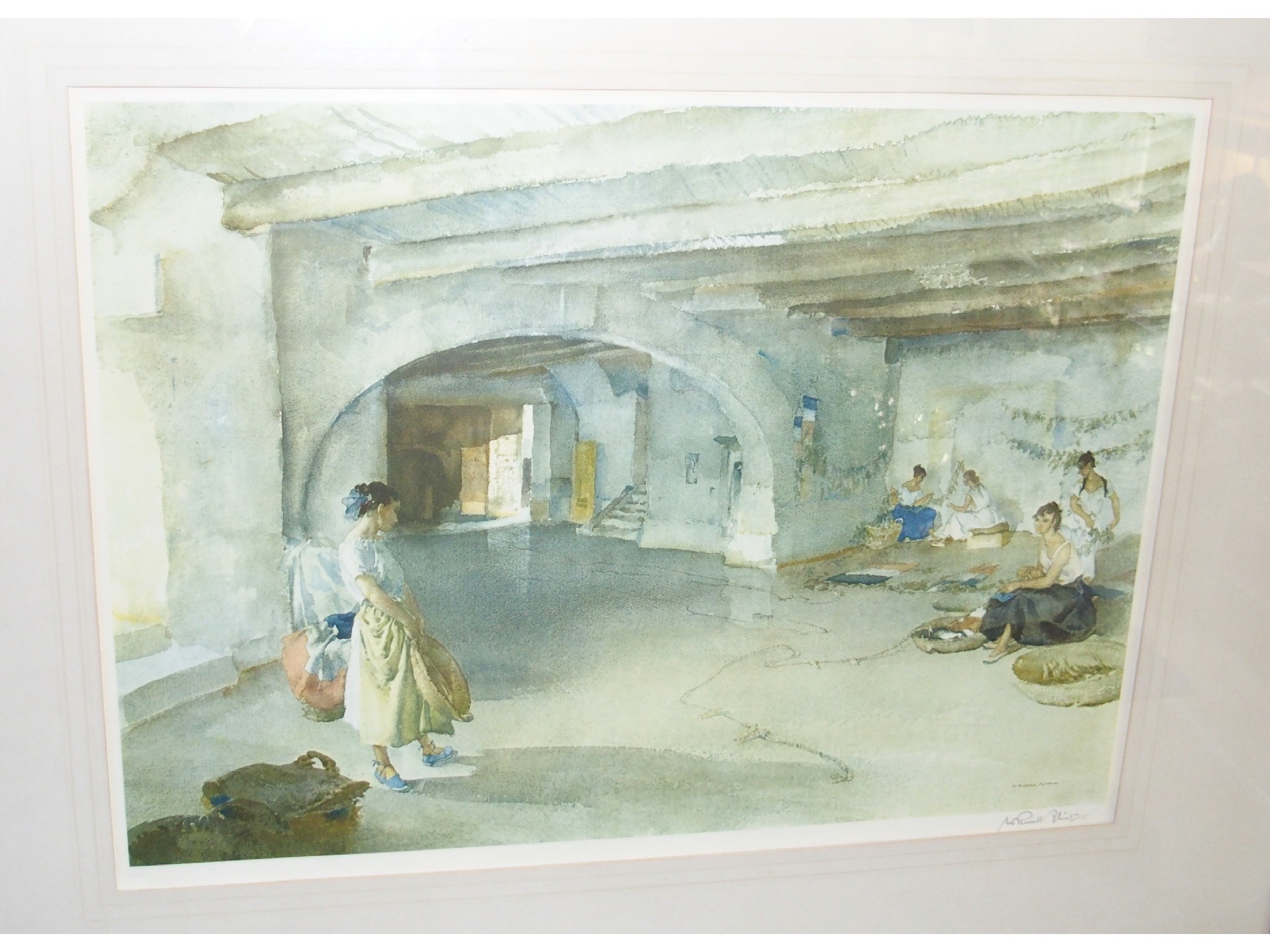 Appraisal: After SIR WILLIAM RUSSELL FLINT Festal Preparations Monasque and another