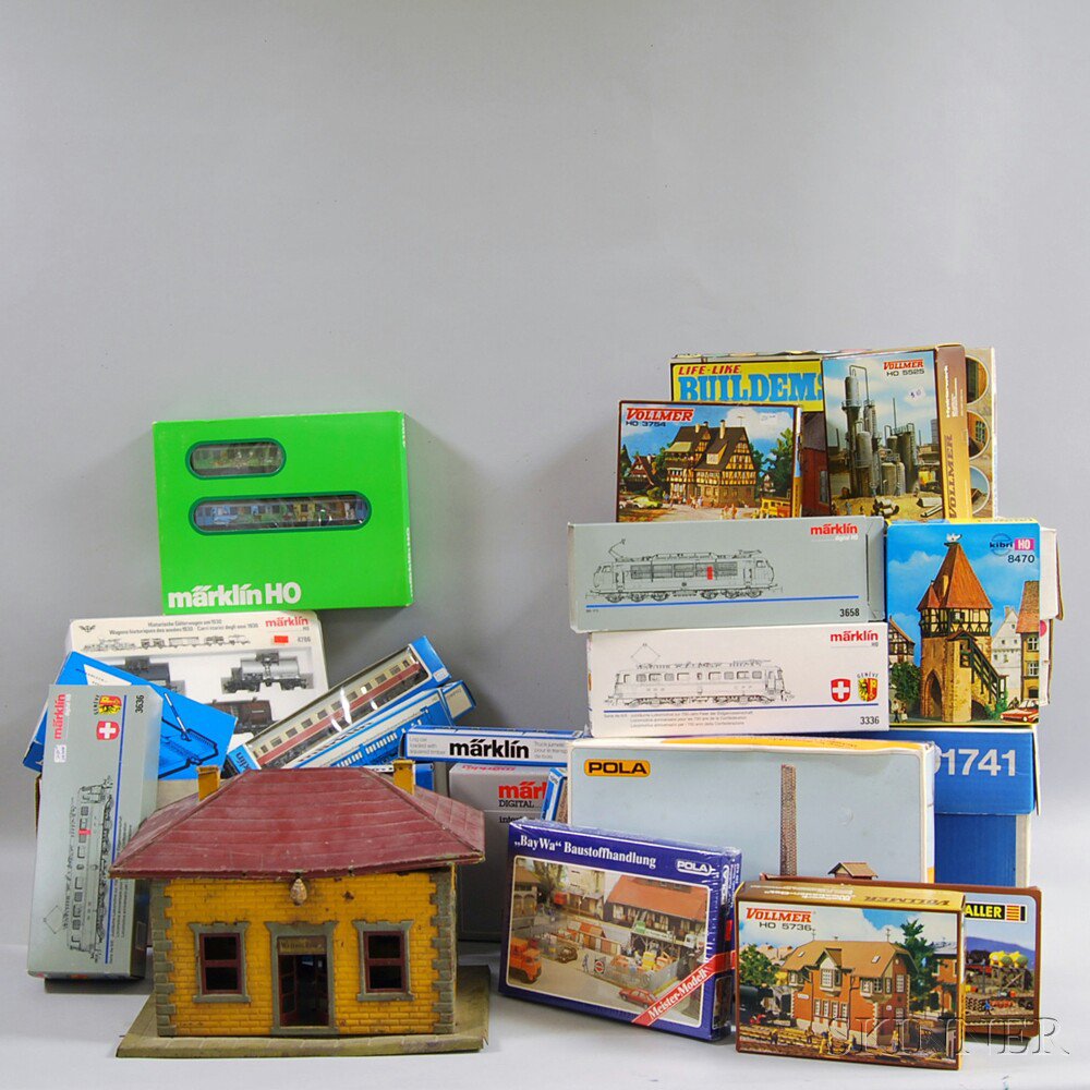 Appraisal: Large Group of Mostly Marklin Model Trains and Accessories including