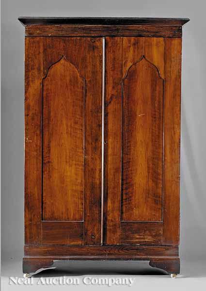 Appraisal: A Lower Mississippi River Valley Cherrywood Armoire mid- th c