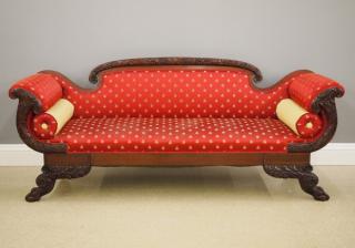 Appraisal: American Classical sofa A th century American Classical Period Mahogany