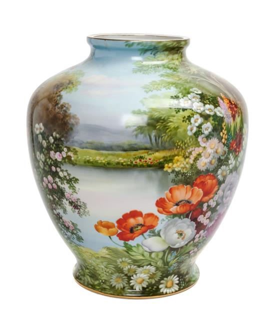 Appraisal: Sale Lot A Noritake Porcelain Vase decorated with a spring