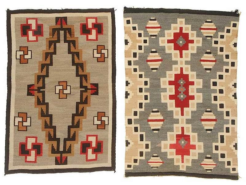 Appraisal: Two Southwestern Textiles early th century Crystal Trading Post Style