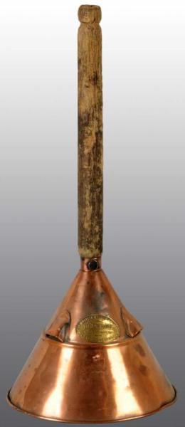 Appraisal: Wood Copper Washing Plunger-Agitator Description Wooden handle with copper plunger