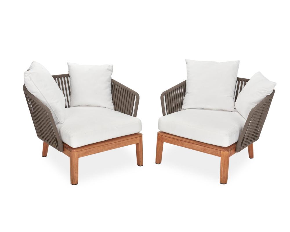 Appraisal: A pair of JANUS et Cie Mood outdoor lounge chairs