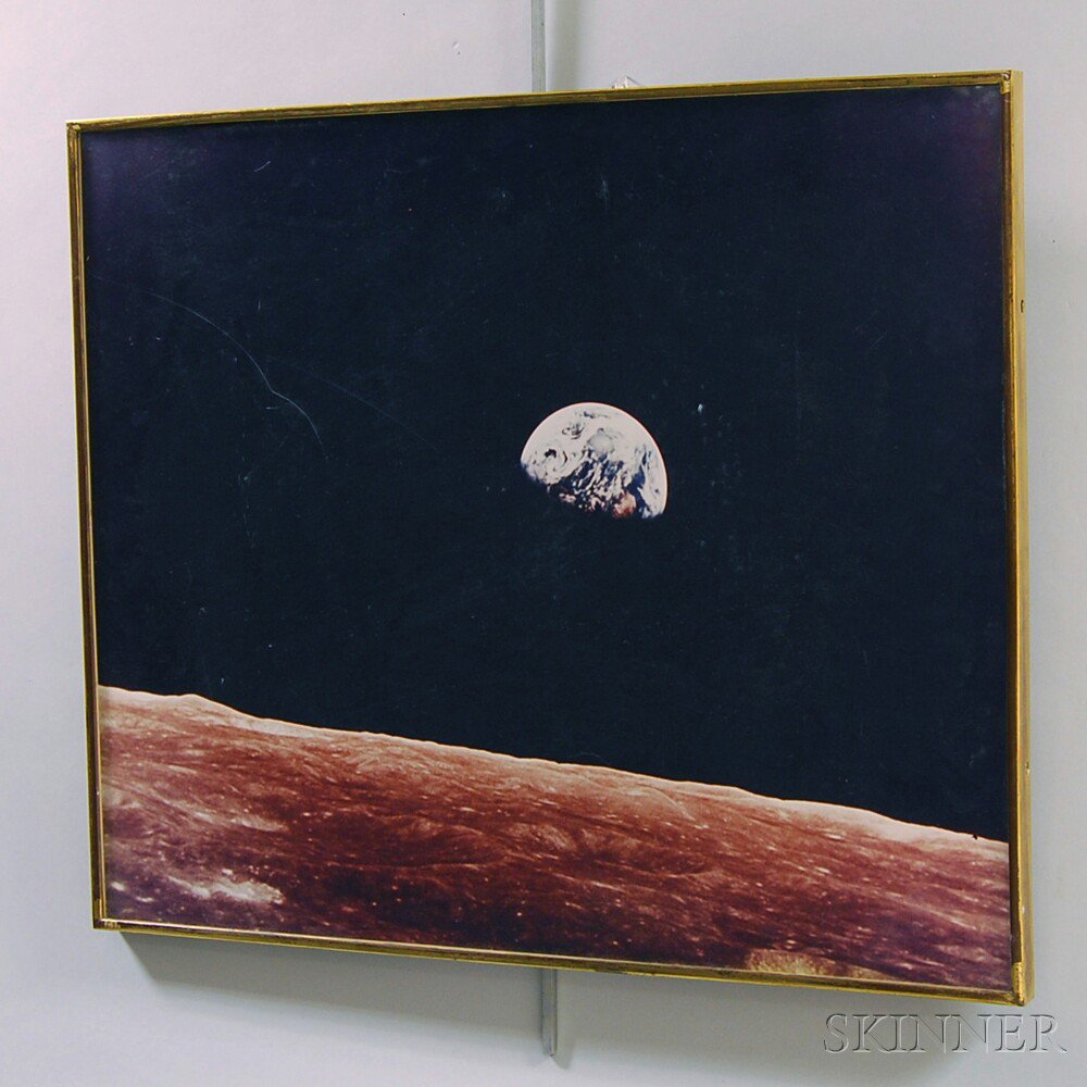 Appraisal: William A Anders American b Earthrise Chromogenic print sight size