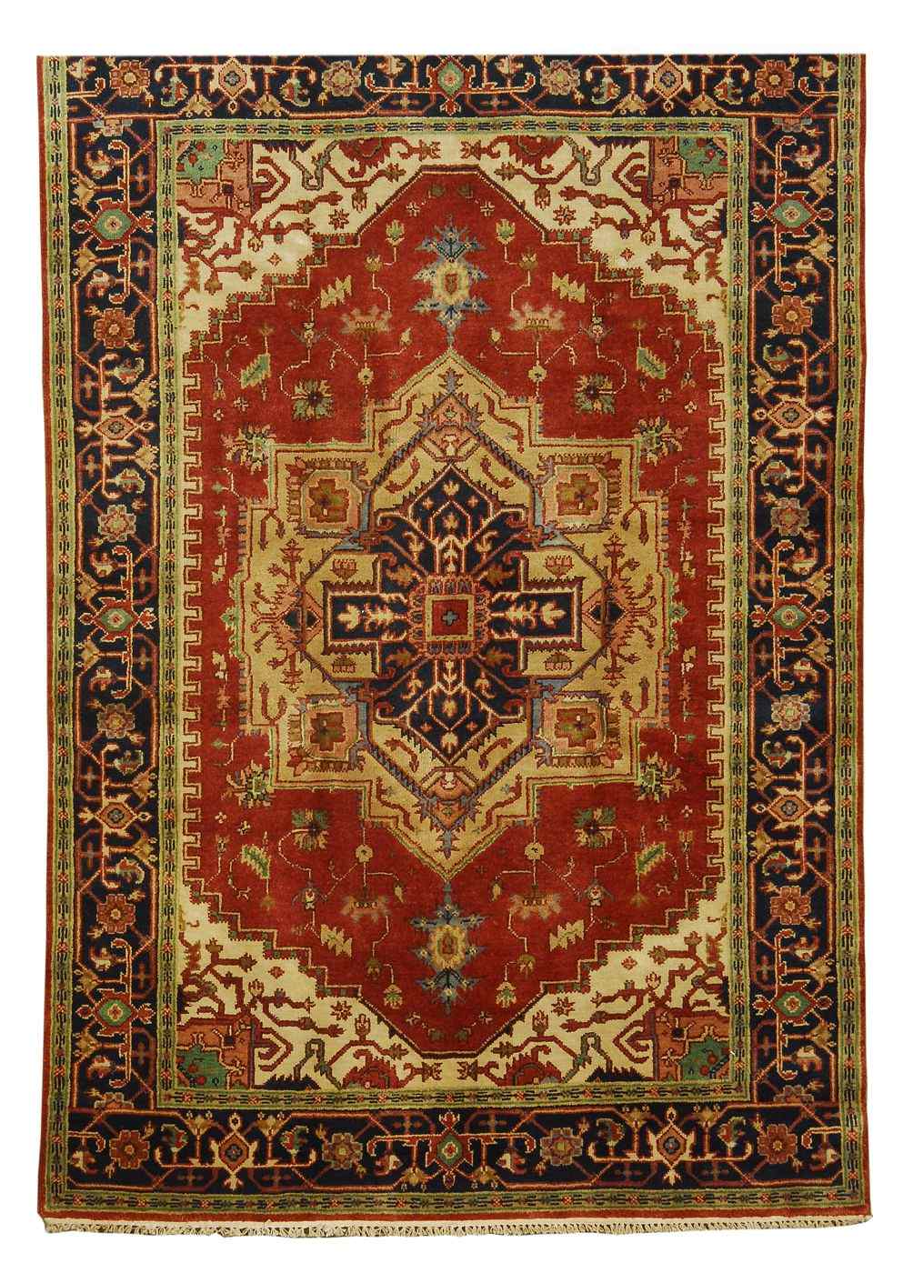 Appraisal: ORIENTAL RUG SERAPI DESIGN ' x ' '' Gold gabled