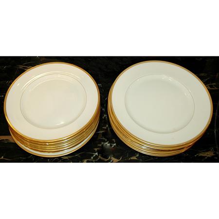 Appraisal: Assembled Set of Sixteen Lenox Porcelain Dinner Plates Estimate -