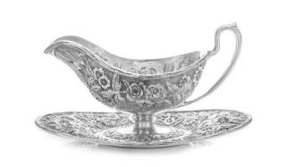 Appraisal: An American Silver Sauce Boat and Underplate Schofield Co Baltimore