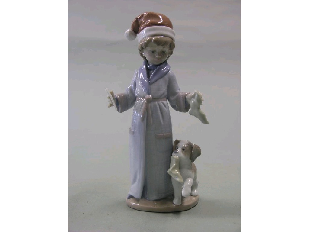 Appraisal: Lladro - Dear Santa cat ref sculptor Antonio Ramos -