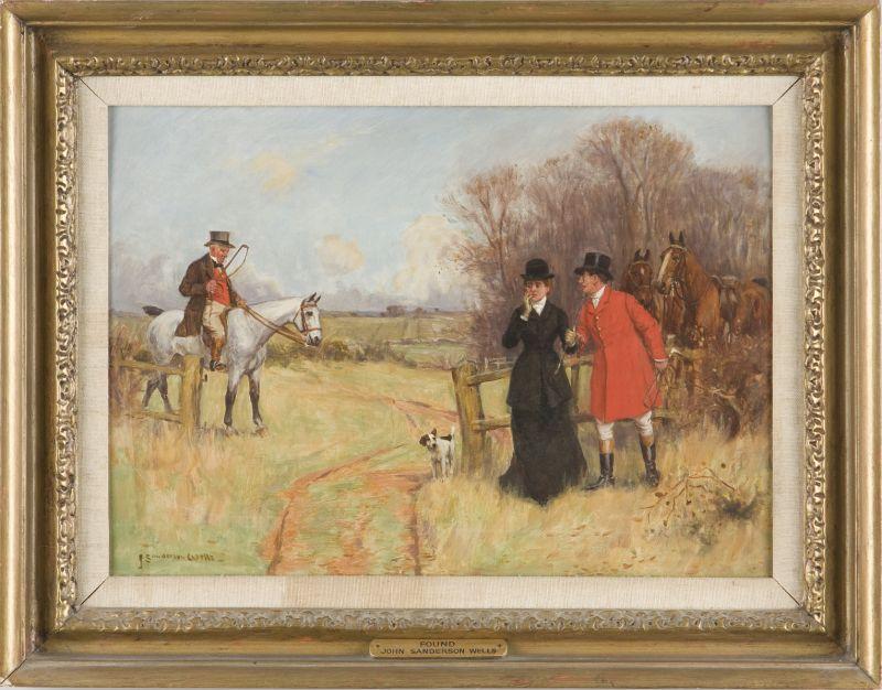 Appraisal: John Sanderson Wells - Found oil on Reeves Sons artist's