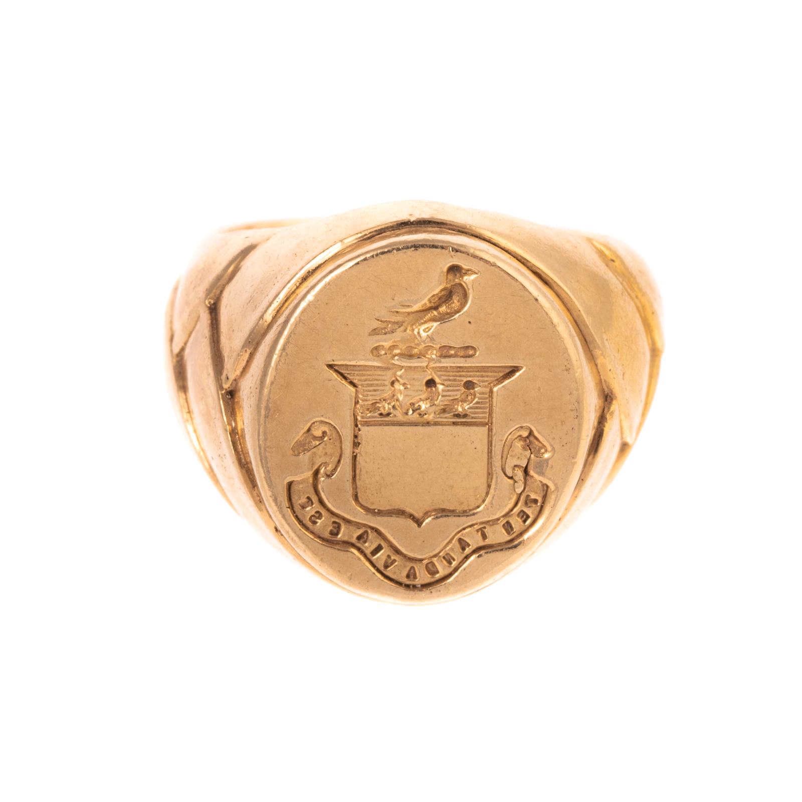 Appraisal: AN INTAGLIO SEAL SIGNET RING IN K K yellow gold