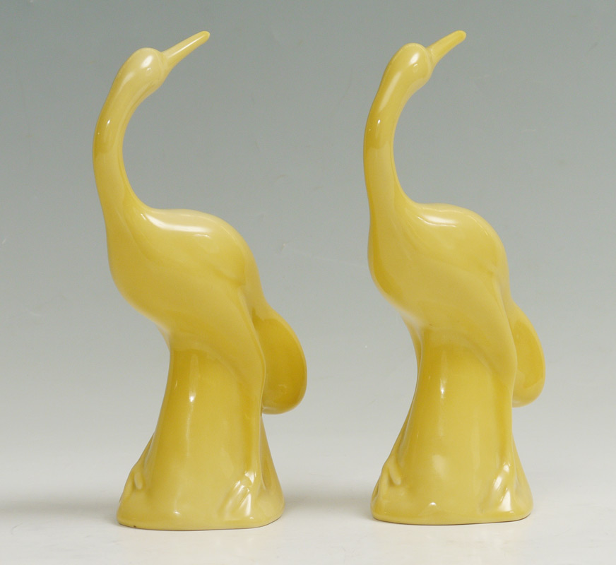 Appraisal: ROOKWOOD POTTERY GEESE shape yellow glaze '' h x ''