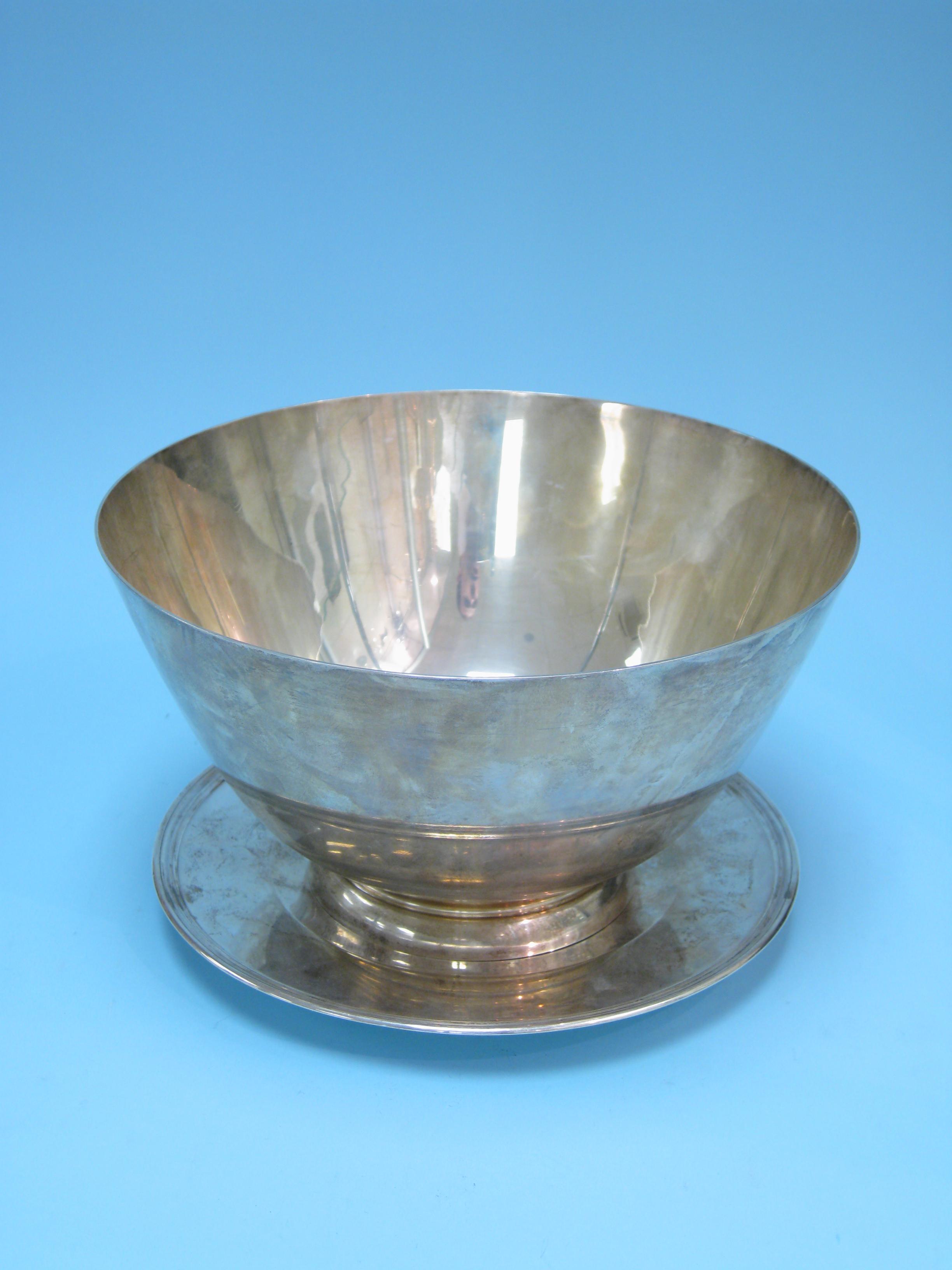 Appraisal: A Tiffany Co sterling silver plain circular Bowl in diam