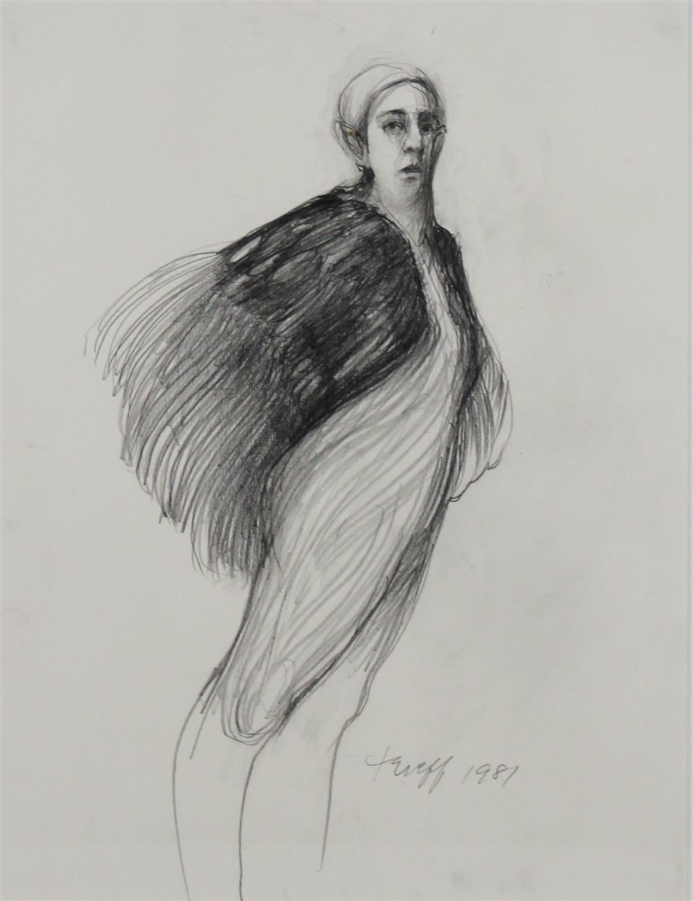 Appraisal: SELINA TRIEFF AMERICAN - UNKNOWN UNKNOWN Charcoal x in sight