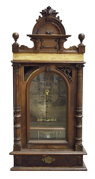 Appraisal: A LATE VICTORIAN WALNUT CASED SYMPHONIUM in unrestored condition with