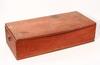 Appraisal: EARLY WOODEN BOX - th c Red Painted Pine Box